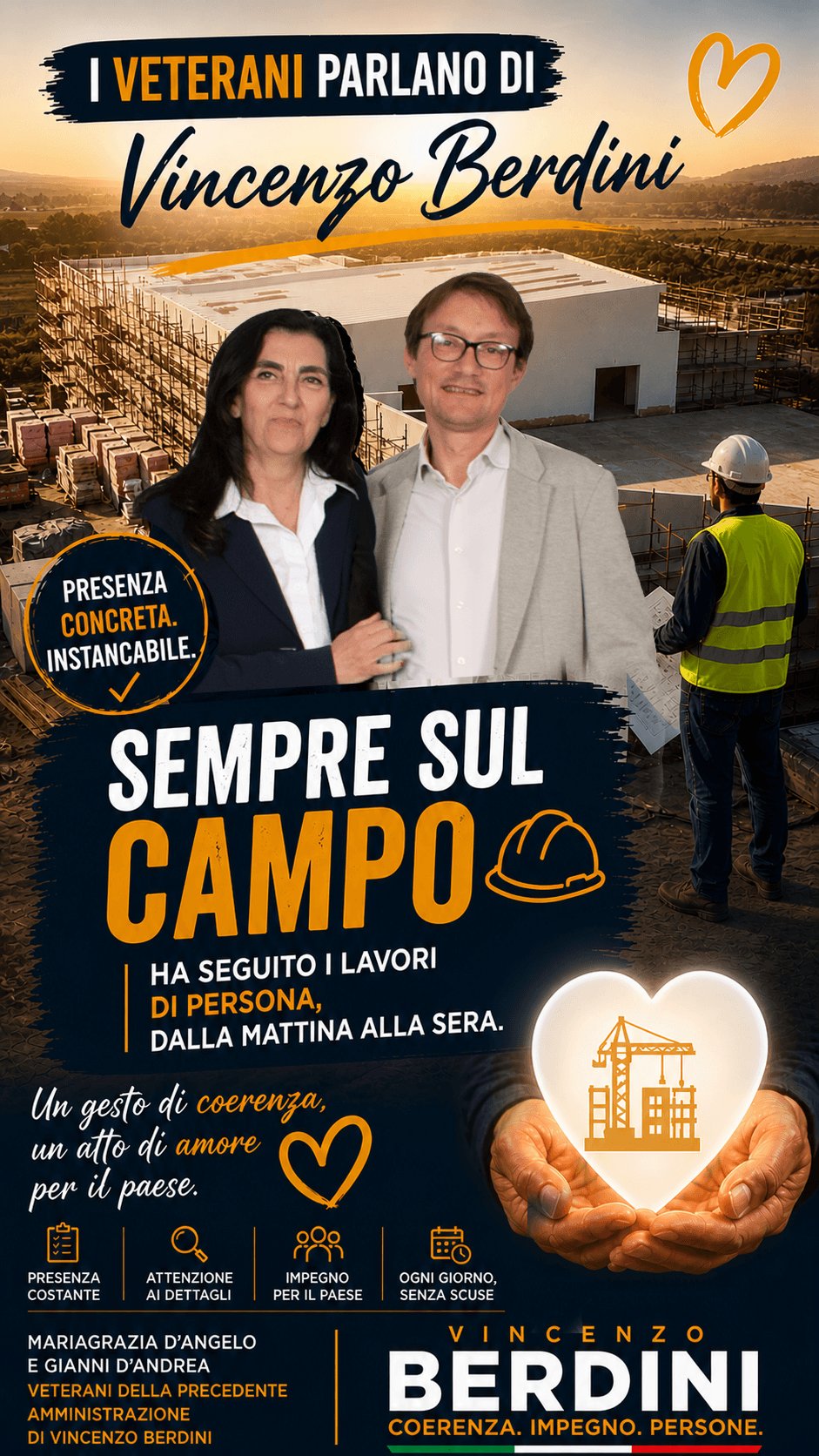 Copertina del video: Ha seguito i lavori di persona